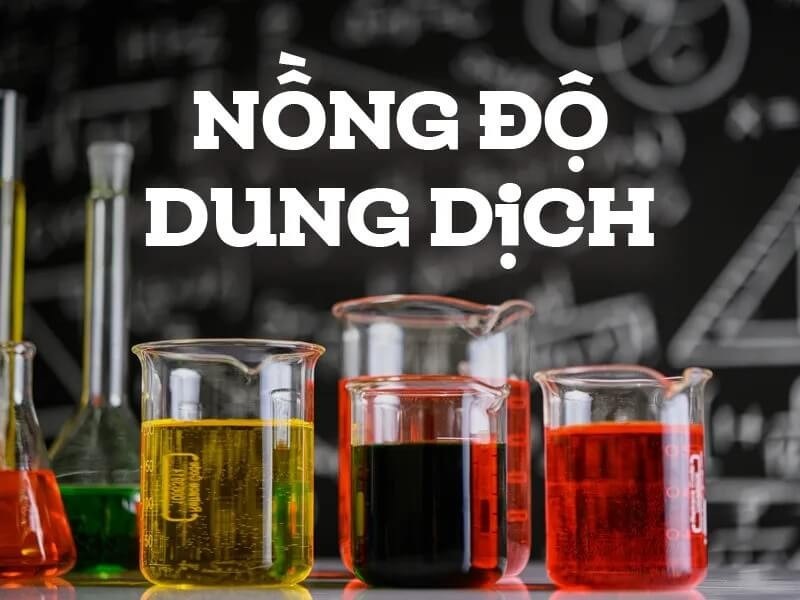 Tổng quan về các đại lượng cơ bản và khái niệm dung dịch